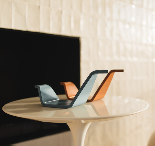 Escultura decorativa Milo - azul acero