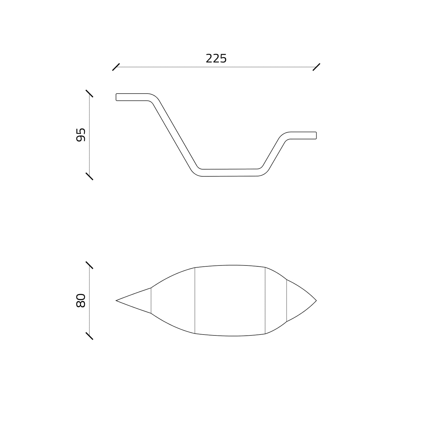 Escultura decorativa Milo - azul acero